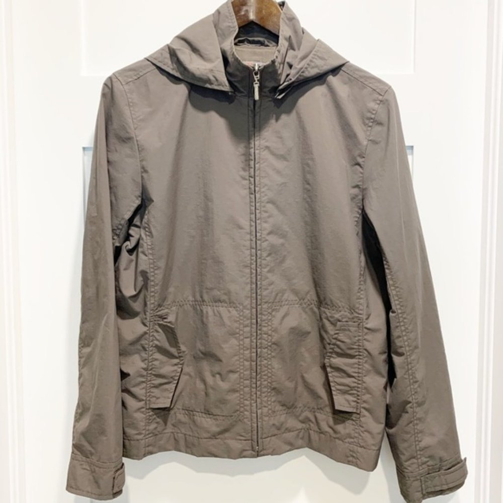 S.Oliver Jacket Olive Green Detachable Hood - Size US8